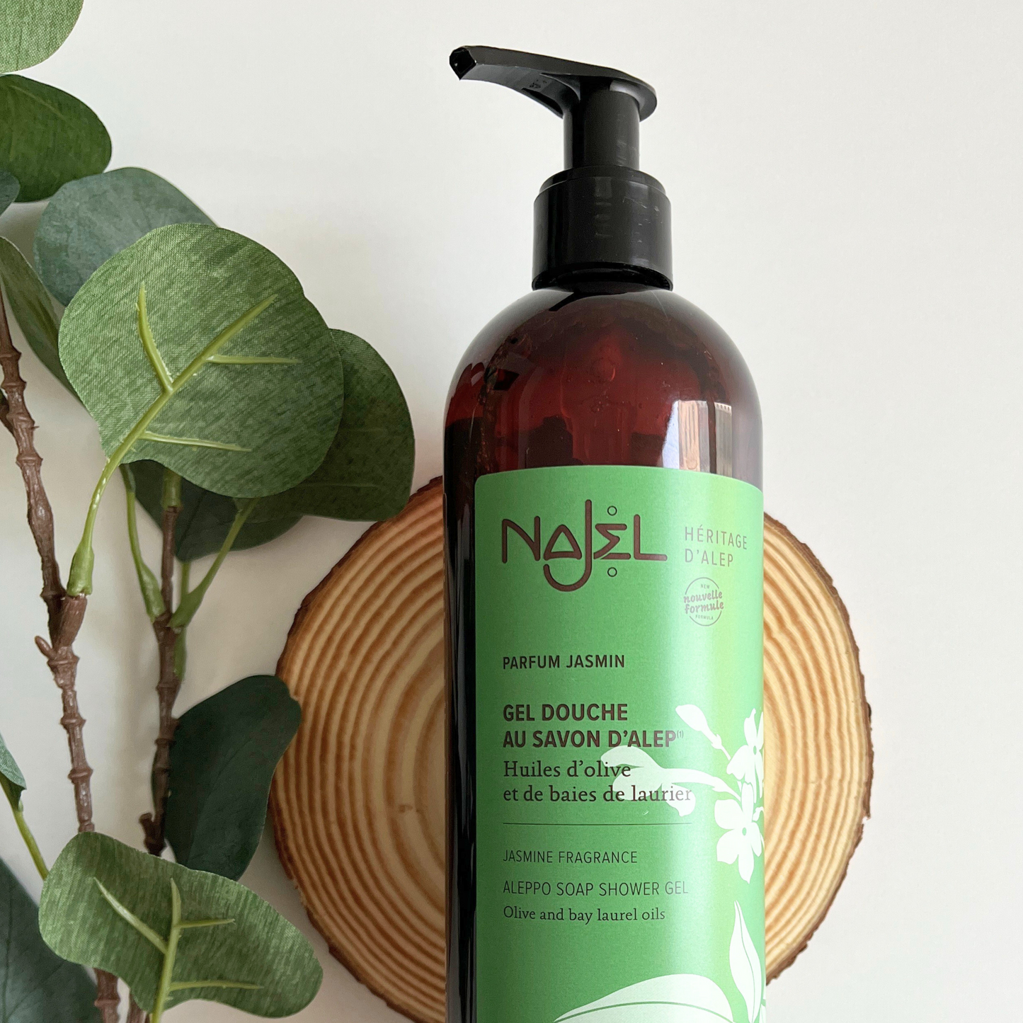 Najel Organic Aleppo Soap Shower Gel - Natural Jasmine